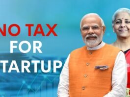 No tax for Startup