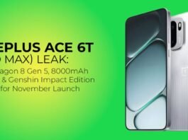 OnePlus Ace 6T Design Renders Leak Ahead of Launch