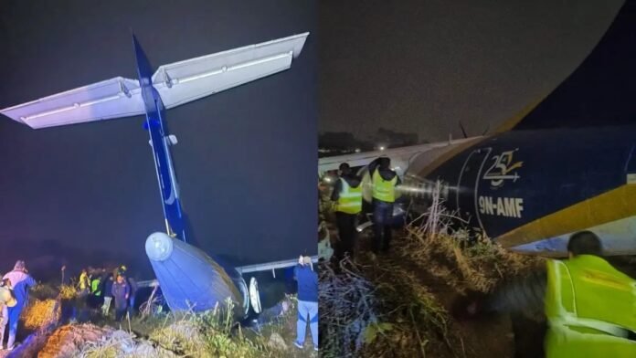 Nepal Aviation Scare: Plane Overshoots Runway During Landing, Tragedy Narrowly Avoided as All Onboard Escape Unhurt